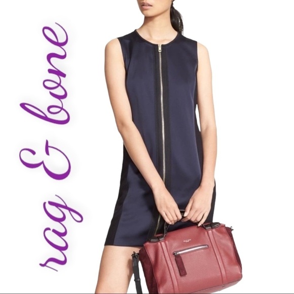 RAG & BONE Prospect Mixed Media Mini Sheath Dress, Size 2 - Picture 13 of 13